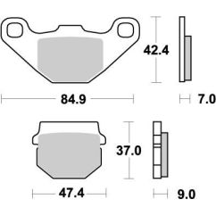 BRAKE PAD OFFROAD NITRO - 17211855