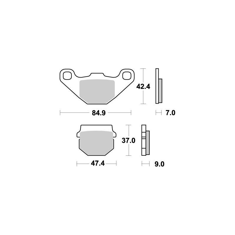 BRAKE PAD OFFROAD NITRO - 17211855
