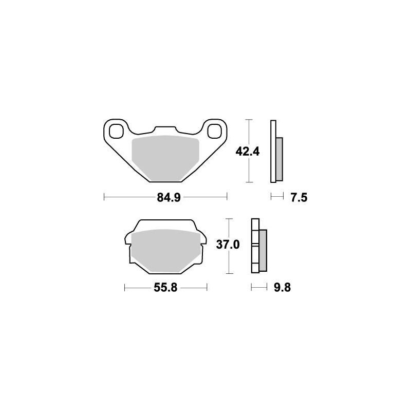 BRAKE PAD OFFROAD NITRO - 17211859