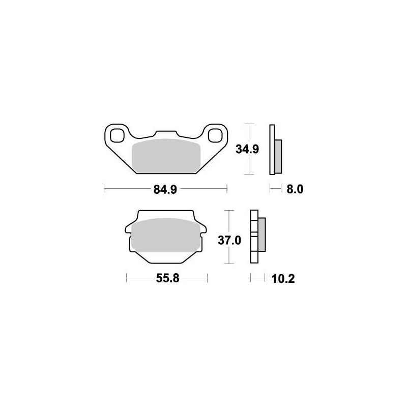 BRAKE PAD ATV NITRO