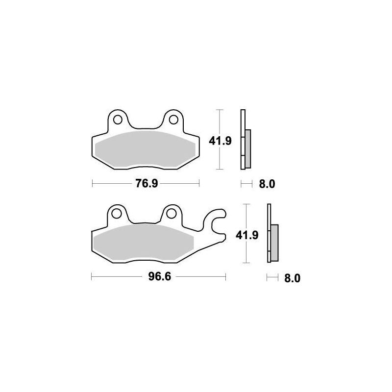 BRAKE PAD ATV NITRO - 17211864