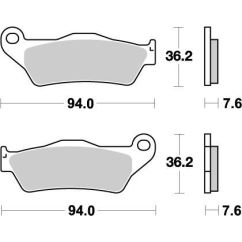 BRAKE PAD OFFROAD NITRO - 17211865