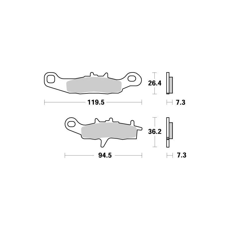 BRAKE PAD OFFROAD NITRO - 17211866