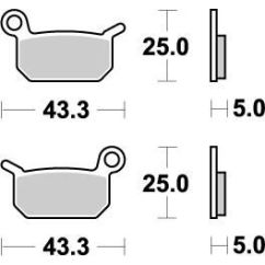 BRAKE PAD OFFROAD NITRO - 17211870
