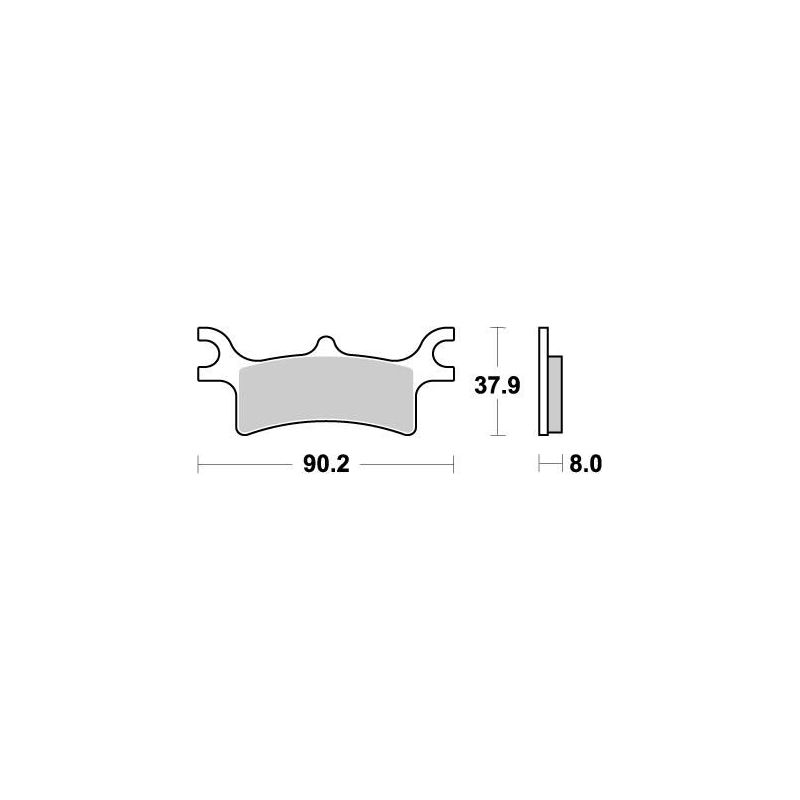 BRAKE PAD ATV SINTER PRO RACING - 17211874