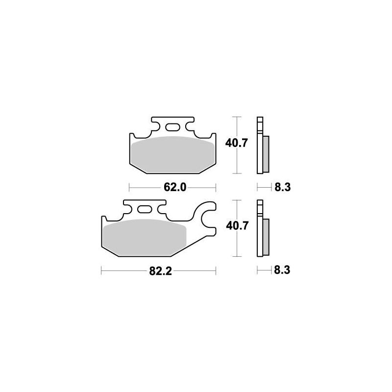 BRAKE PAD ATV NITRO - 17211875
