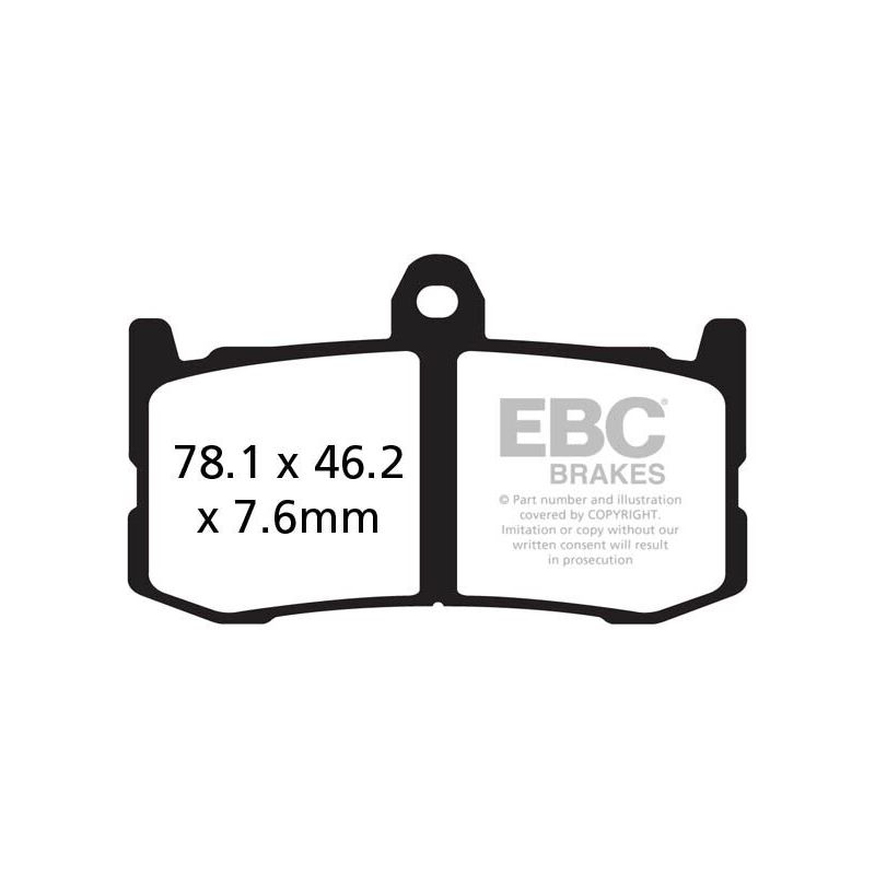 BRAKE PAD GPFAX-HH SERIES SINTERED METAL - 17211990
