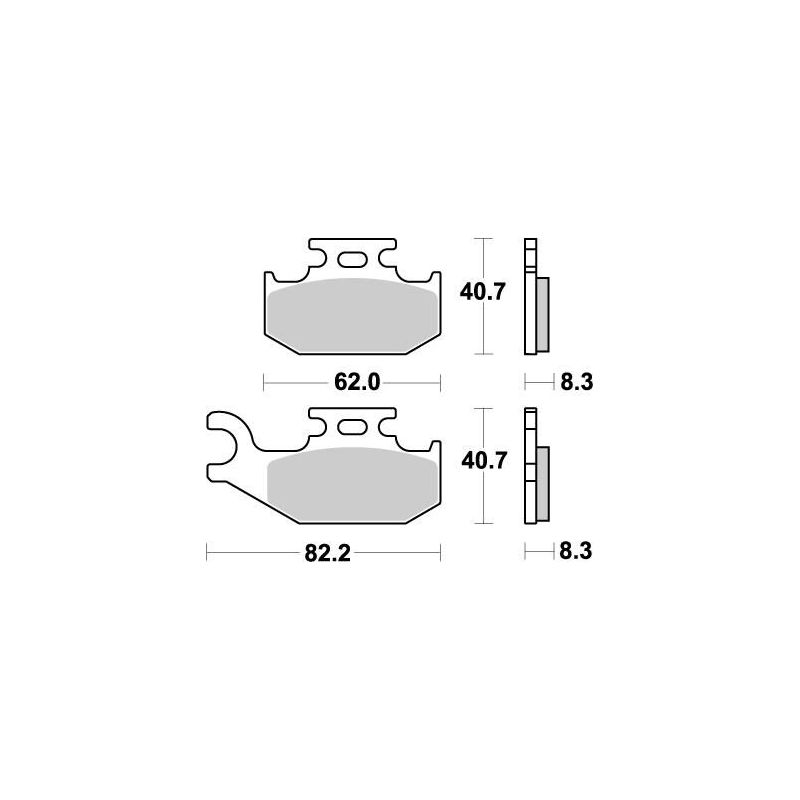 BRAKE PAD ATV NITRO - 17211876