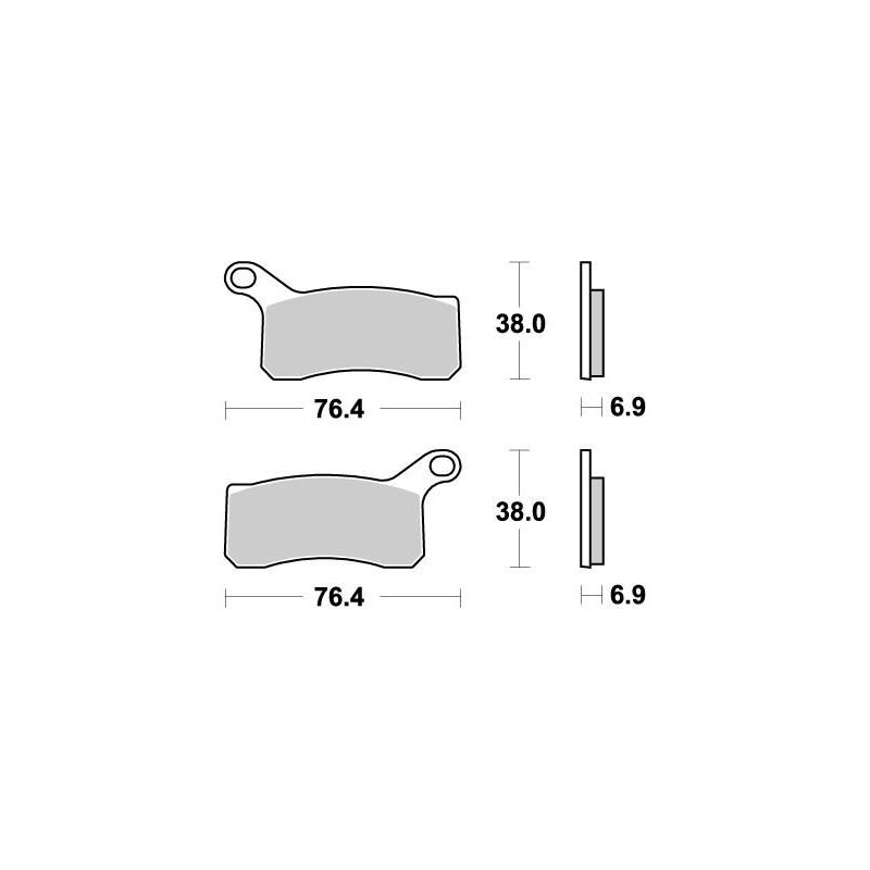 BRAKE PAD ATV NITRO - 17211877