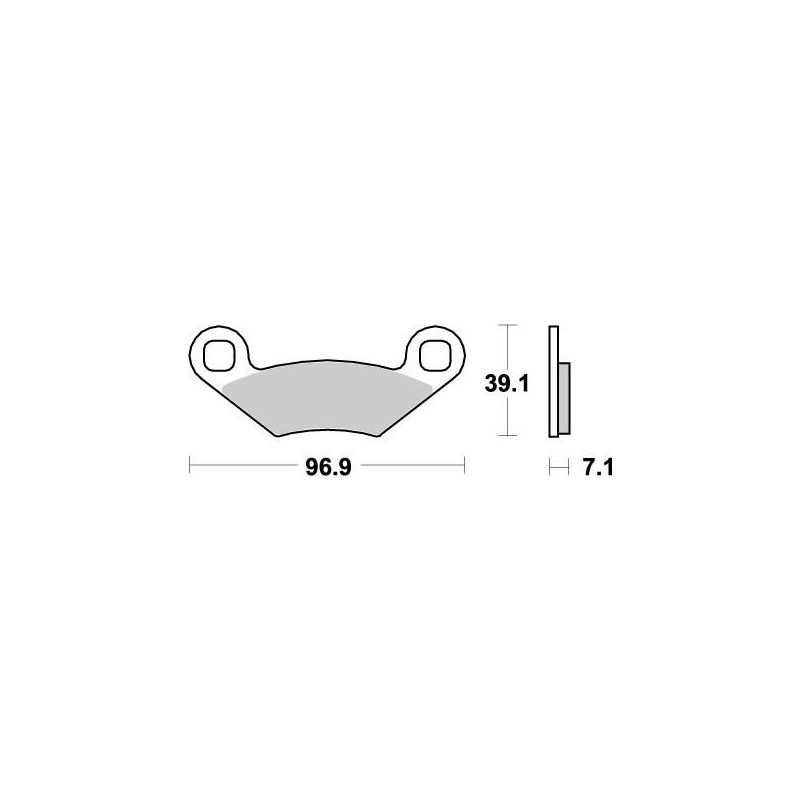 BRAKE PAD ATV NITRO - 17211880