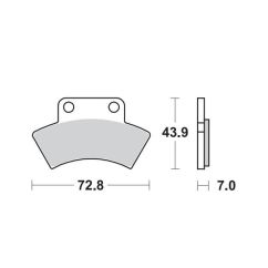 BRAKE PAD ATV NITRO - 17211883