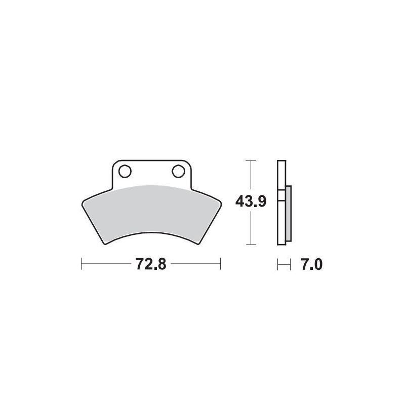 BRAKE PAD ATV NITRO - 17211883