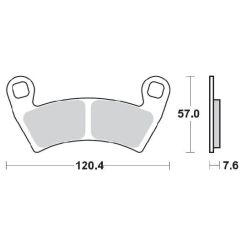 BRAKE PAD ATV NITRO - 17212117