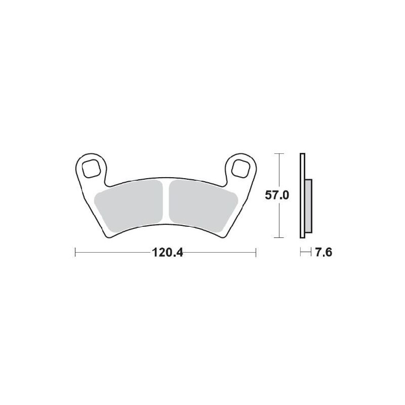 BRAKE PAD ATV NITRO - 17212117