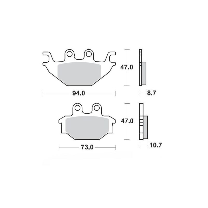 BRAKE PAD ATV NITRO - 17212118
