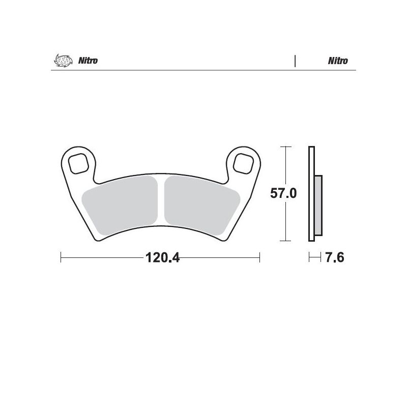 BRAKE PAD ATV NITRO - 17212119