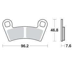 BRAKE PAD ATV NITRO - 17212120