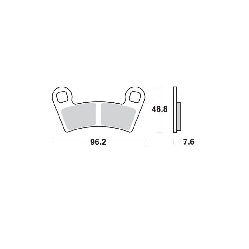 BRAKE PAD ATV NITRO - 17212120