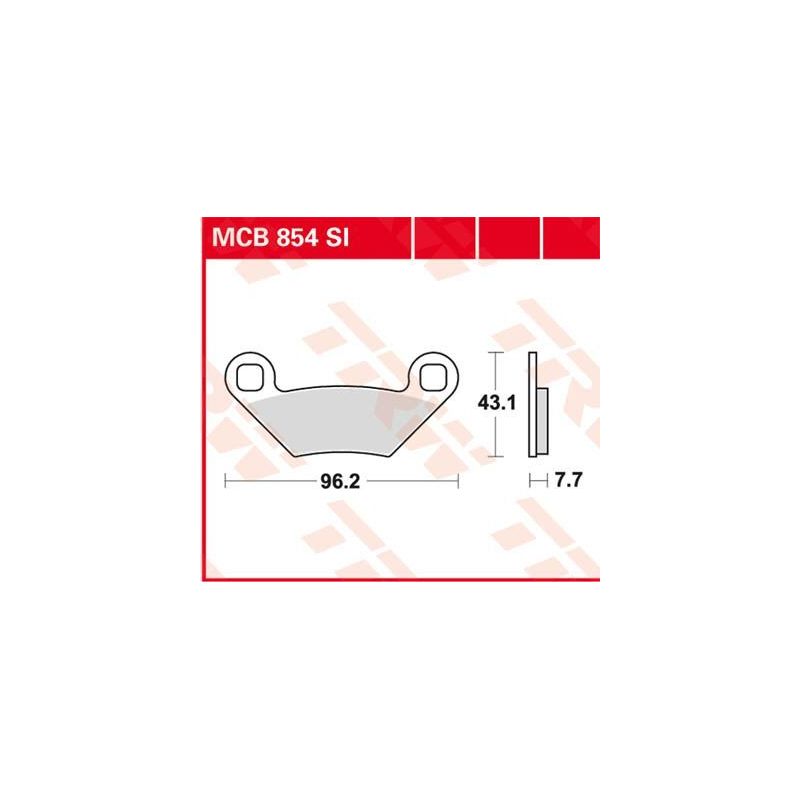 BRAKE PAD SI SINTER OFFROAD - 17212148