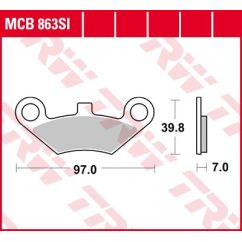 BRAKE PAD SI SINTER OFFROAD - 17212154