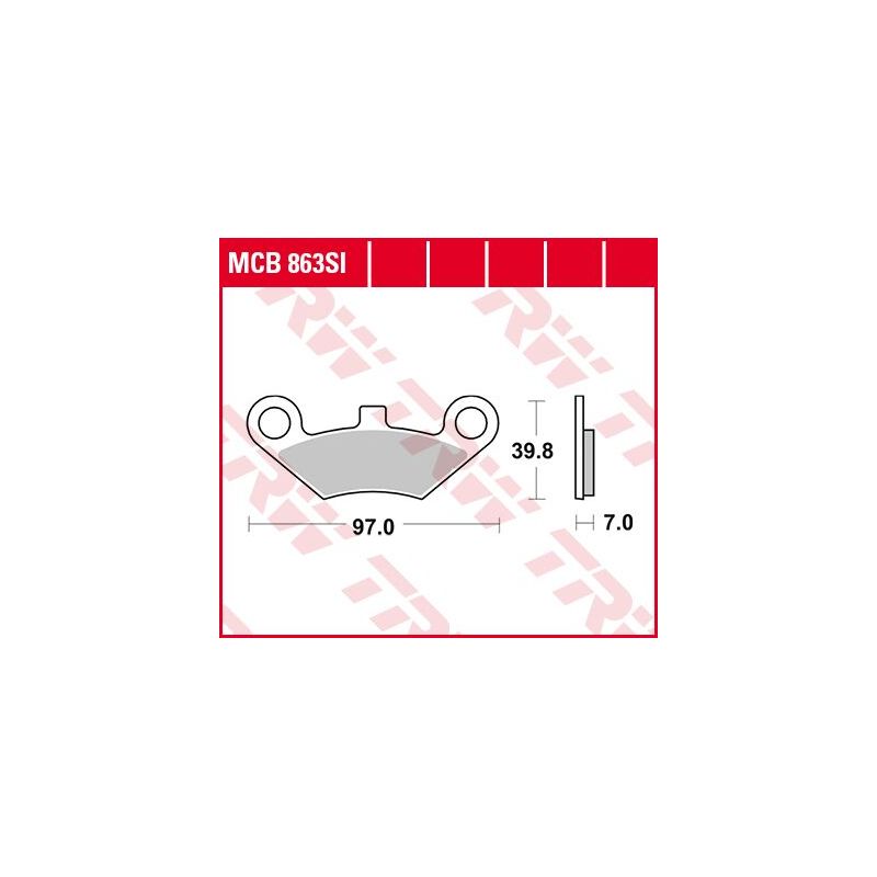 BRAKE PAD SI SINTER OFFROAD - 17212154