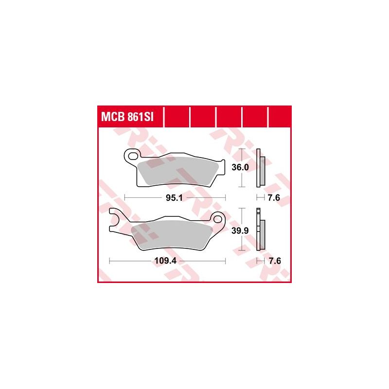 BRAKE PAD SI SINTER OFFROAD - 17212162