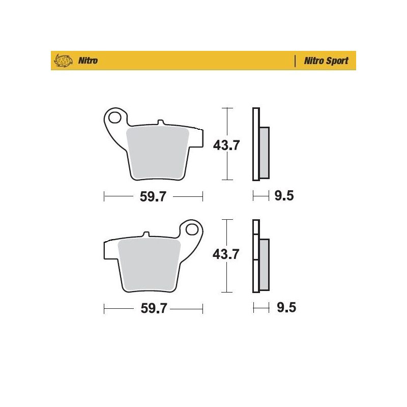 BRAKE PAD OFFROAD NITRO SPORT - 17212444