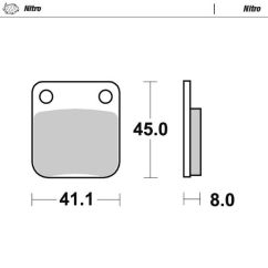 BRAKE PAD OFFROAD NITRO - 17212530