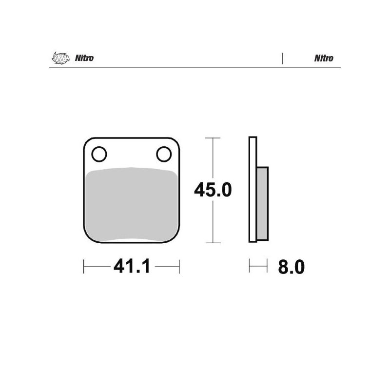 BRAKE PAD OFFROAD NITRO - 17212530