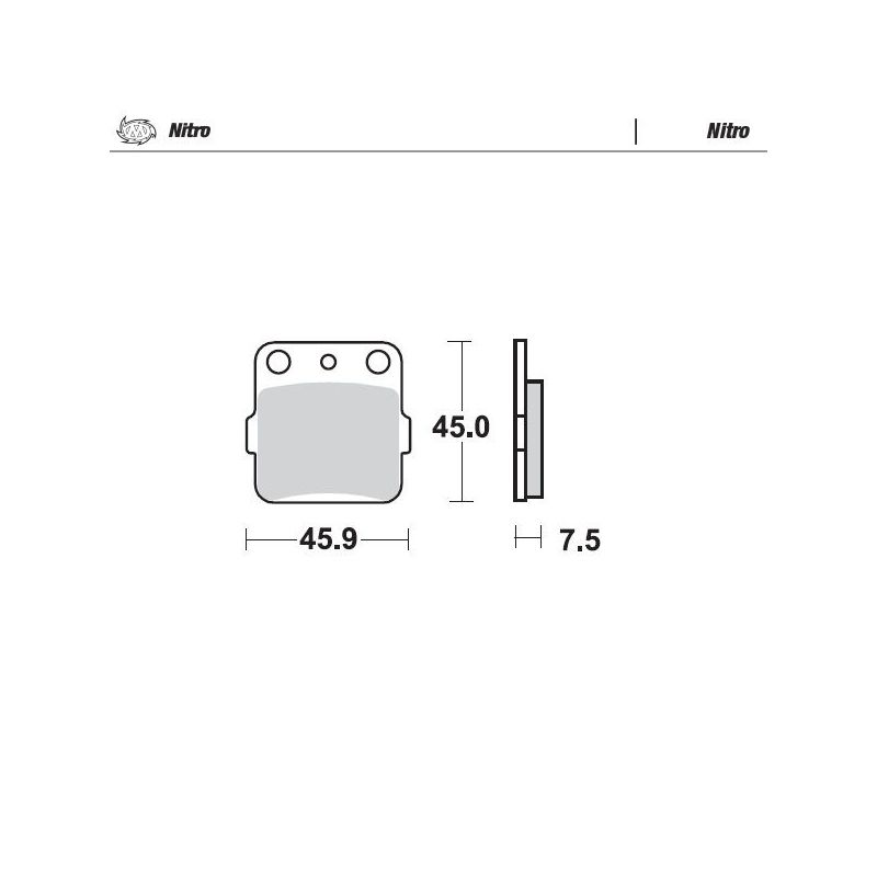 BRAKE PAD ATV NITRO - 17212531