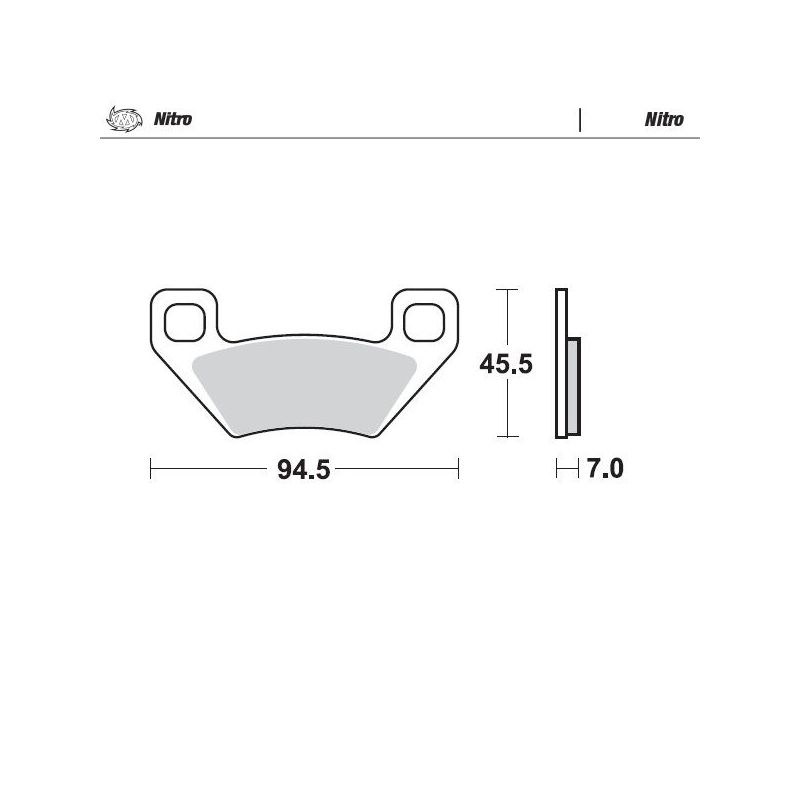 BRAKE PAD ATV NITRO - 17212806