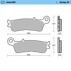 BRAKE PAD SINTERPRO RACING GP