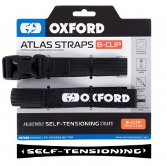 Sangle B Clip OXFORD Atlas 26mm x 2.0M noir (paire)