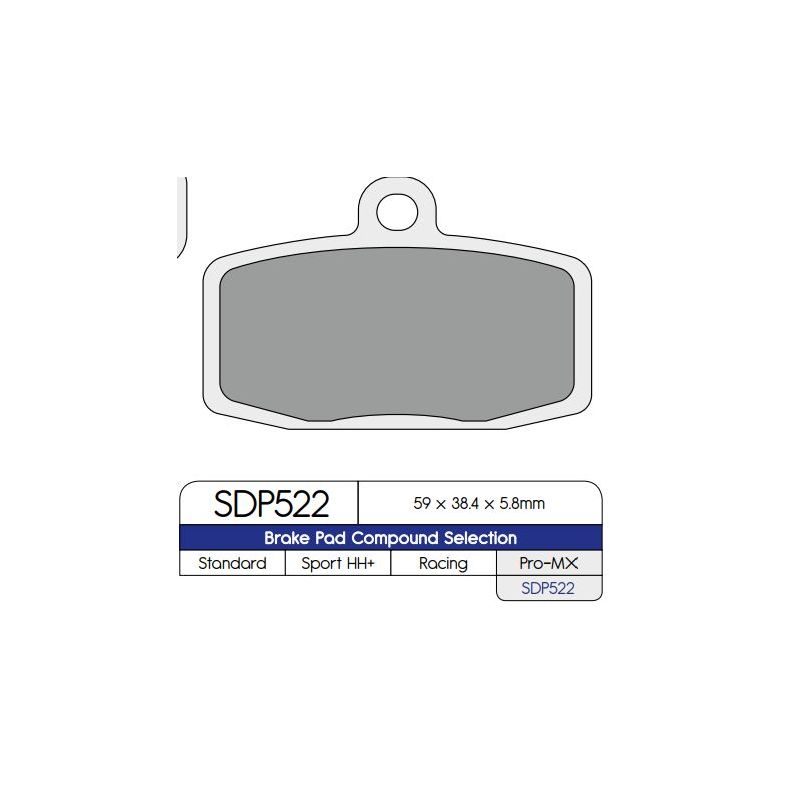 BRAKE PAD DP SINTERED REPLACEMENT STREET TOURING OFF-ROAD/ATV - 17212555