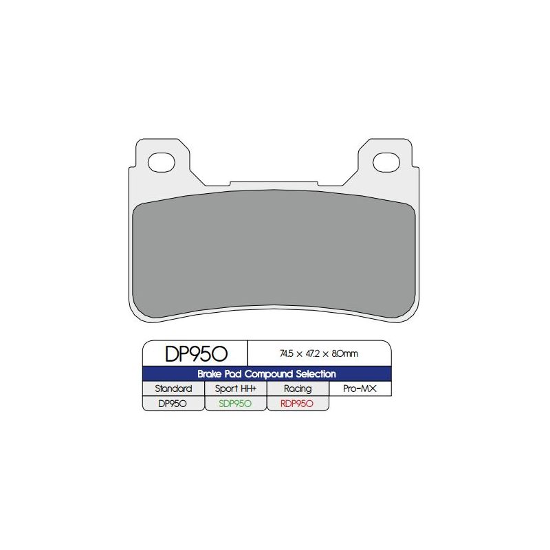 BRAKE PAD DP SINTERED REPLACEMENT STREET TOURING OFF-ROAD/ATV - 17212563