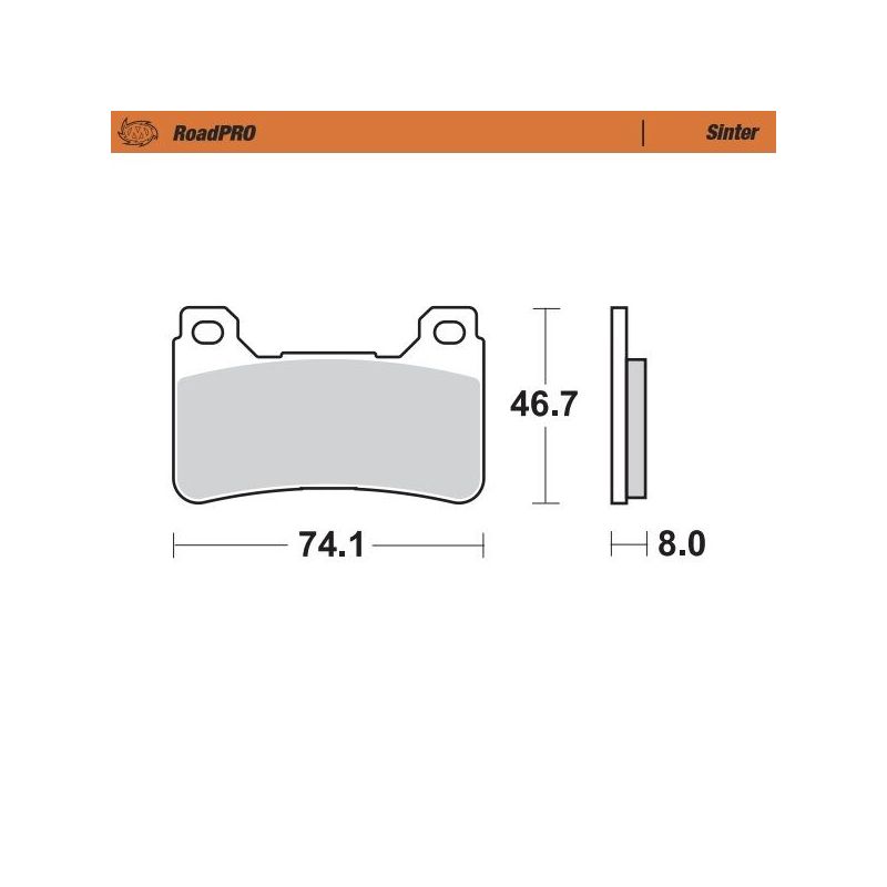 BRAKE PAD ROADPRO SINTER