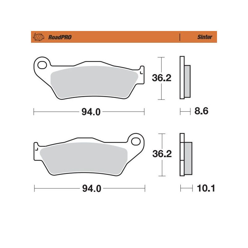 BRAKE PAD ROADPRO SINTER