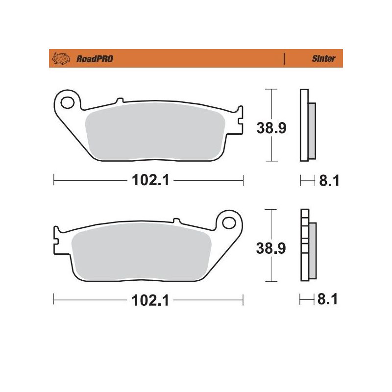 BRAKE PAD ROADPRO SINTER - 17212621