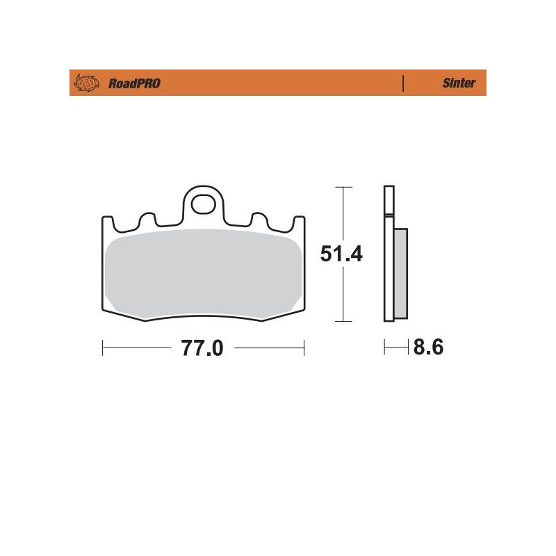 BRAKE PAD ROADPRO SINTER - 17212623