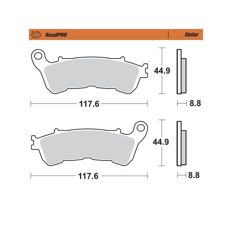 BRAKE PAD ROADPRO SINTER - 17212625