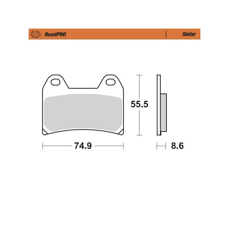 BRAKE PAD ROADPRO SINTER - 17212629