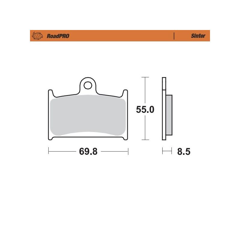 BRAKE PAD ROADPRO SINTER - 17212633