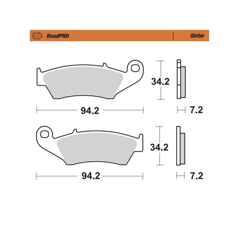 BRAKE PAD ROADPRO SINTER - 17212635