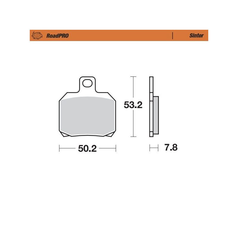 BRAKE PAD ROADPRO SINTER - 17212637