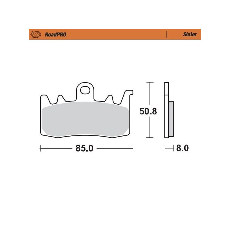 BRAKE PAD ROADPRO SINTER - 17212640