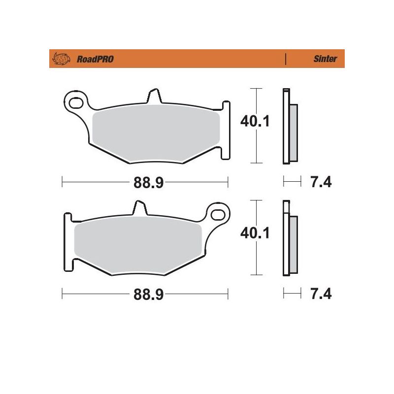BRAKE PAD ROADPRO SINTER - 17212649