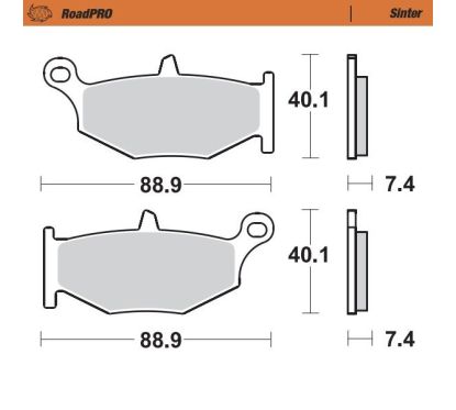 BRAKE PAD ROADPRO SINTER - 17212649