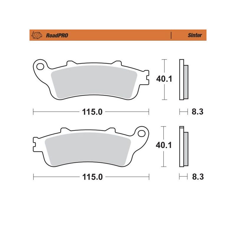 BRAKE PAD ROADPRO SINTER - 17212650
