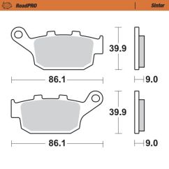 BRAKE PAD ROADPRO SINTER - 17212651