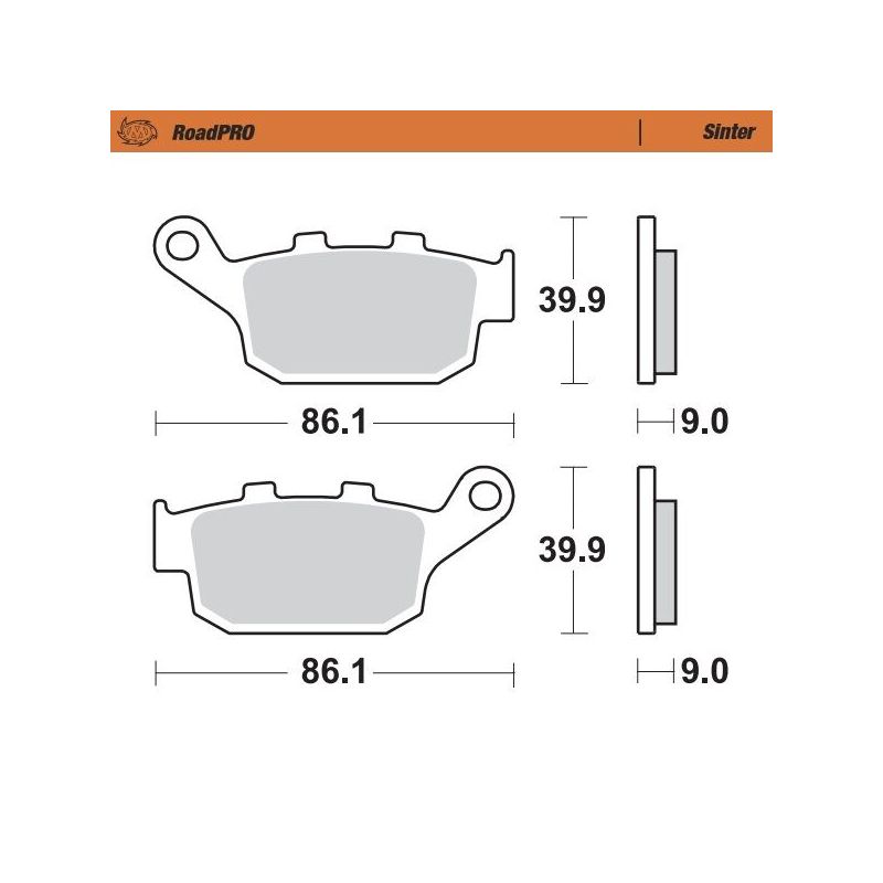 BRAKE PAD ROADPRO SINTER - 17212651